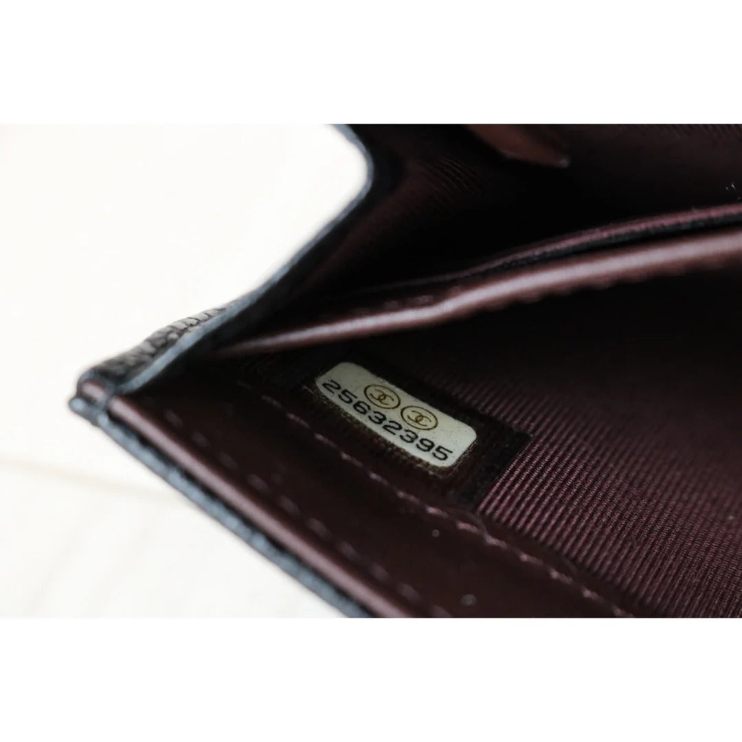 Chanel Long Flap Wallet Caviar
