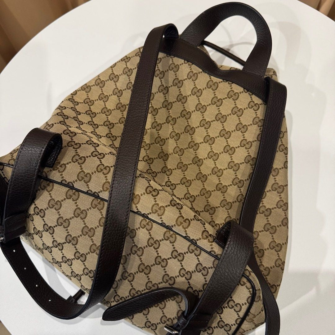 Gucci Dollar Calfskin O Drawstring Backpack