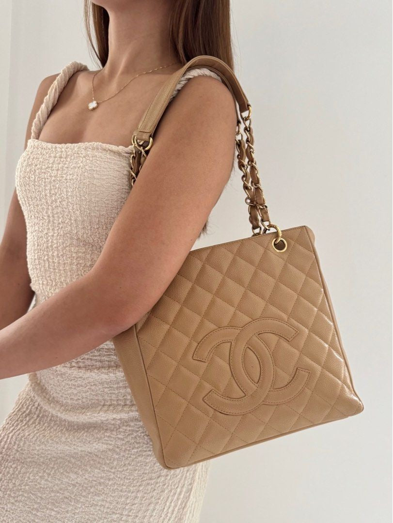 Chanel Petite Shopping Tote Caviar