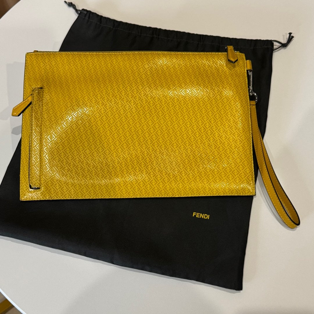 Fendi Zucchino FF Clutch