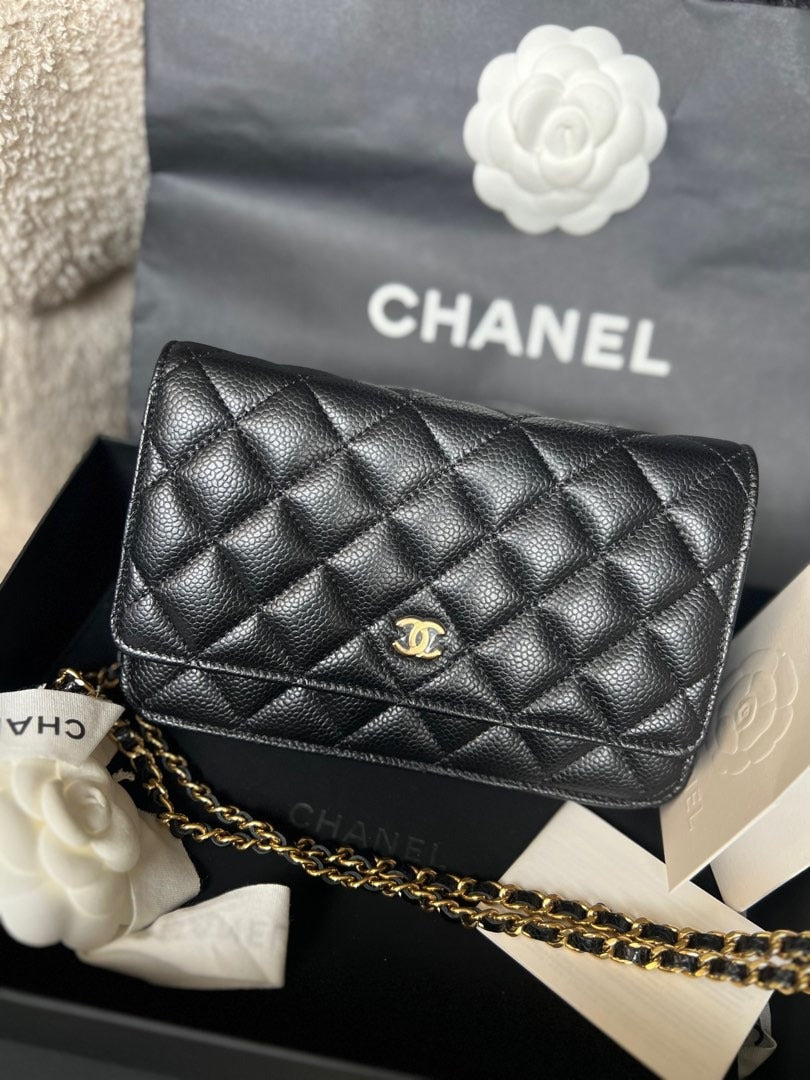 Chanel Wallet on Chain Caviar