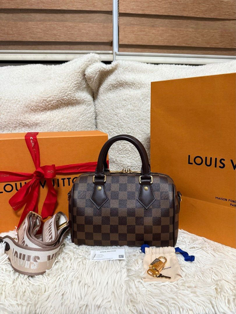 Louis Vuitton Speedy 20 Bandouliere Damier Ebene