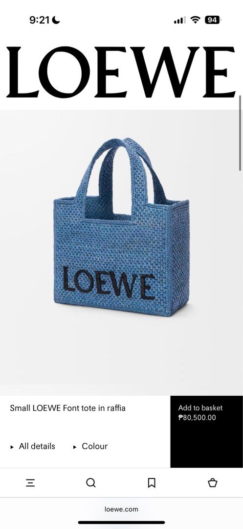 Loewe Font Small Tote