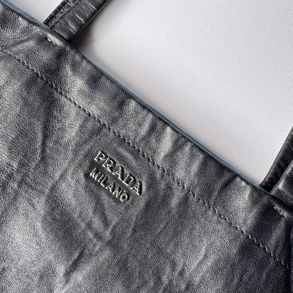 Prada Antique Leather Reversible Tote