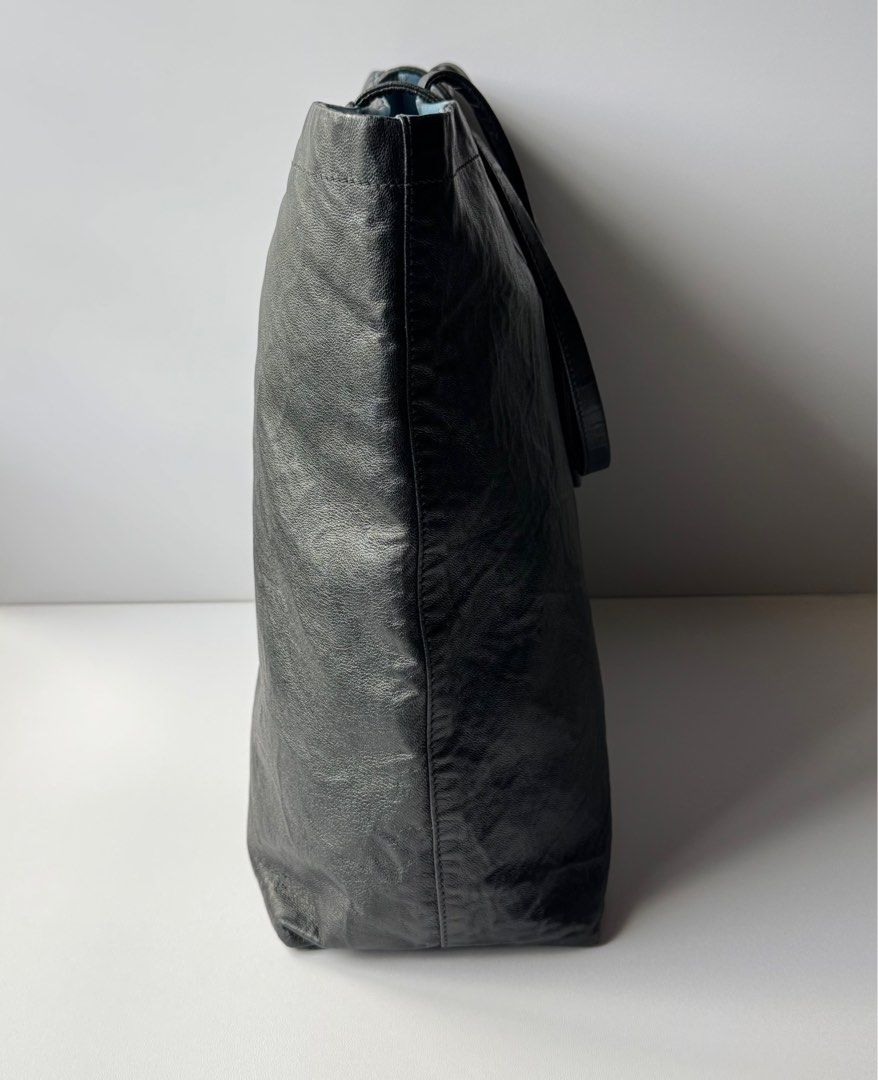 Prada Antique Leather Reversible Tote