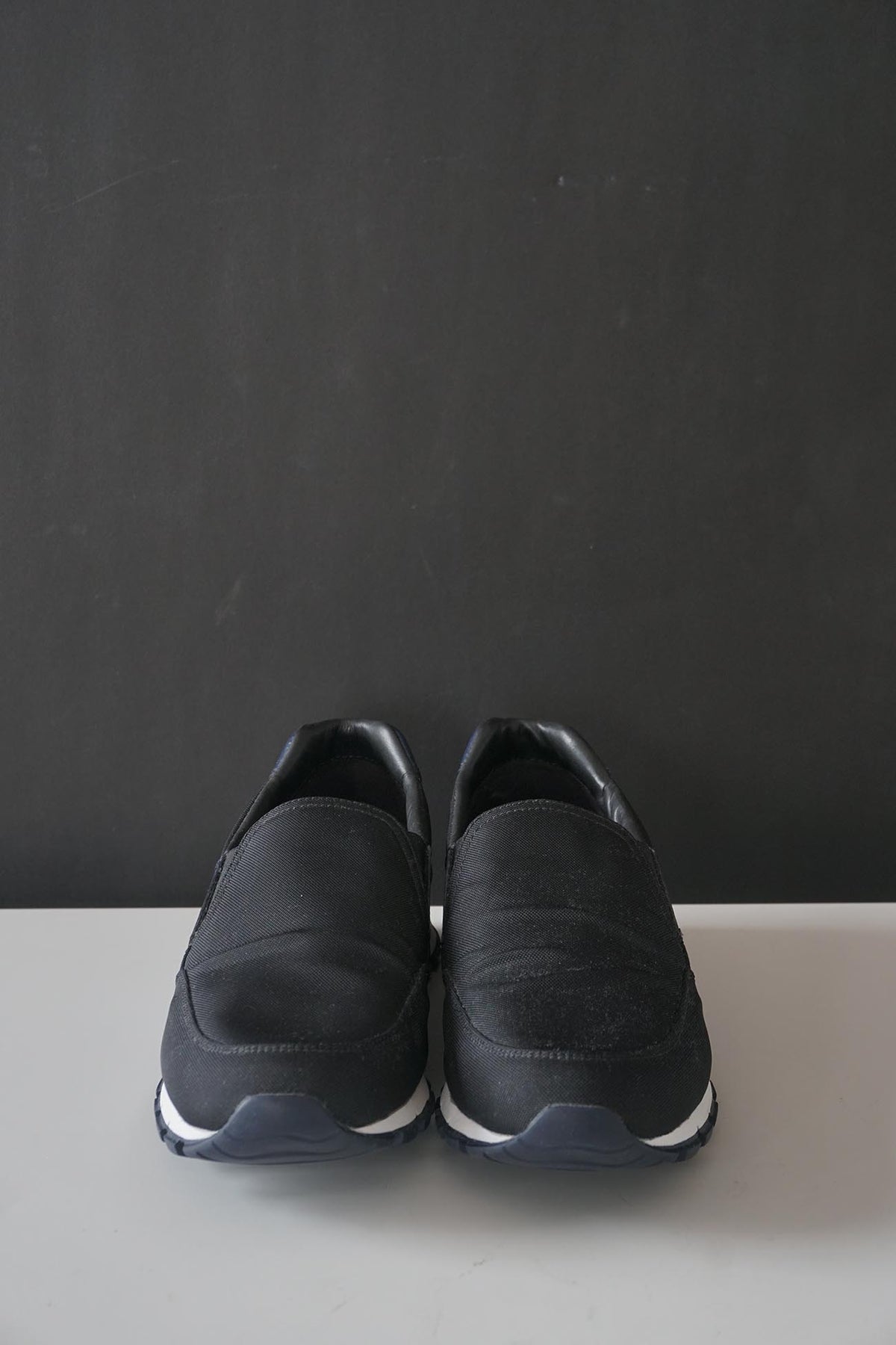 Prada Sport Nylon Leather Slip Ons 7