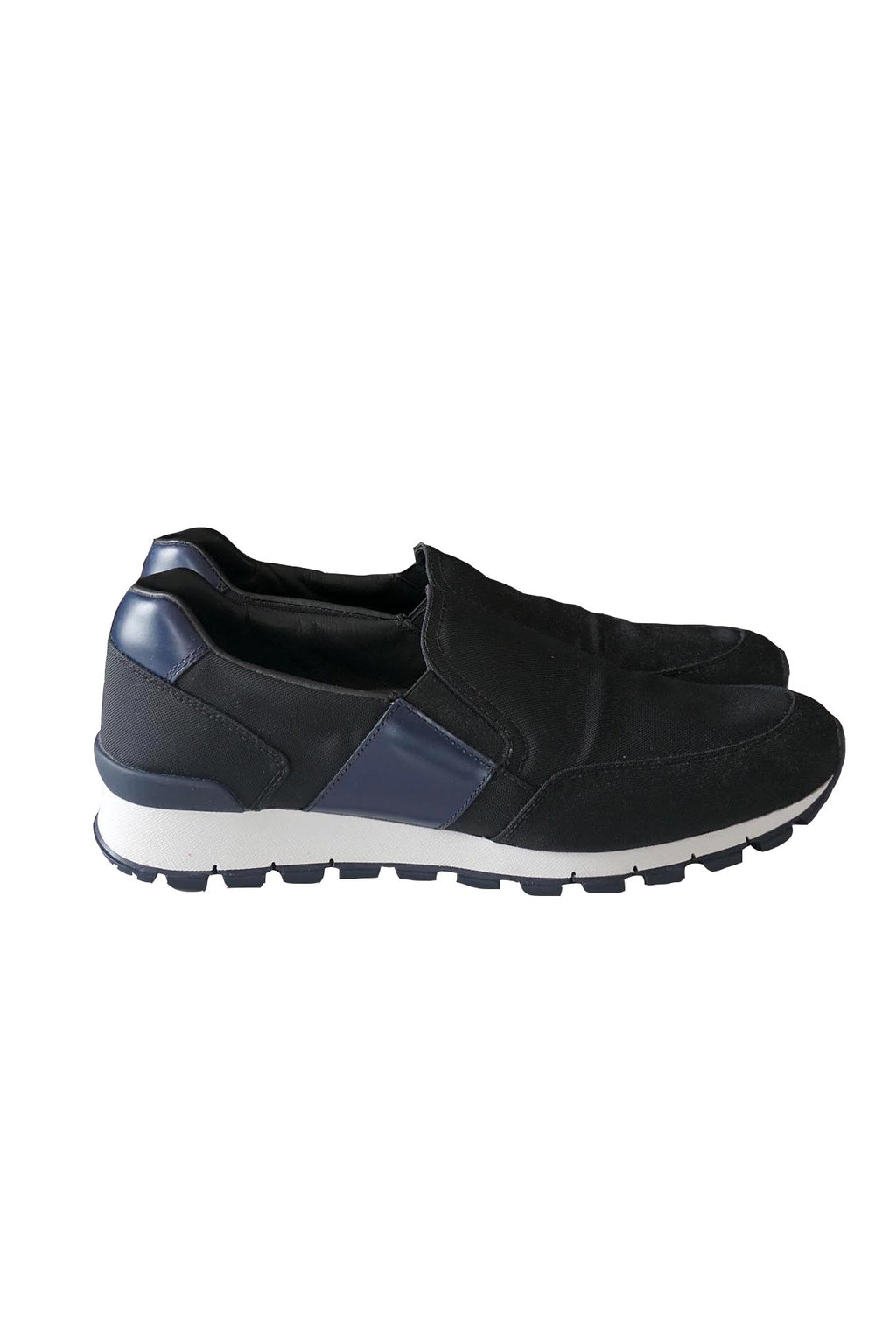 Prada Sport Nylon Leather Slip Ons 7
