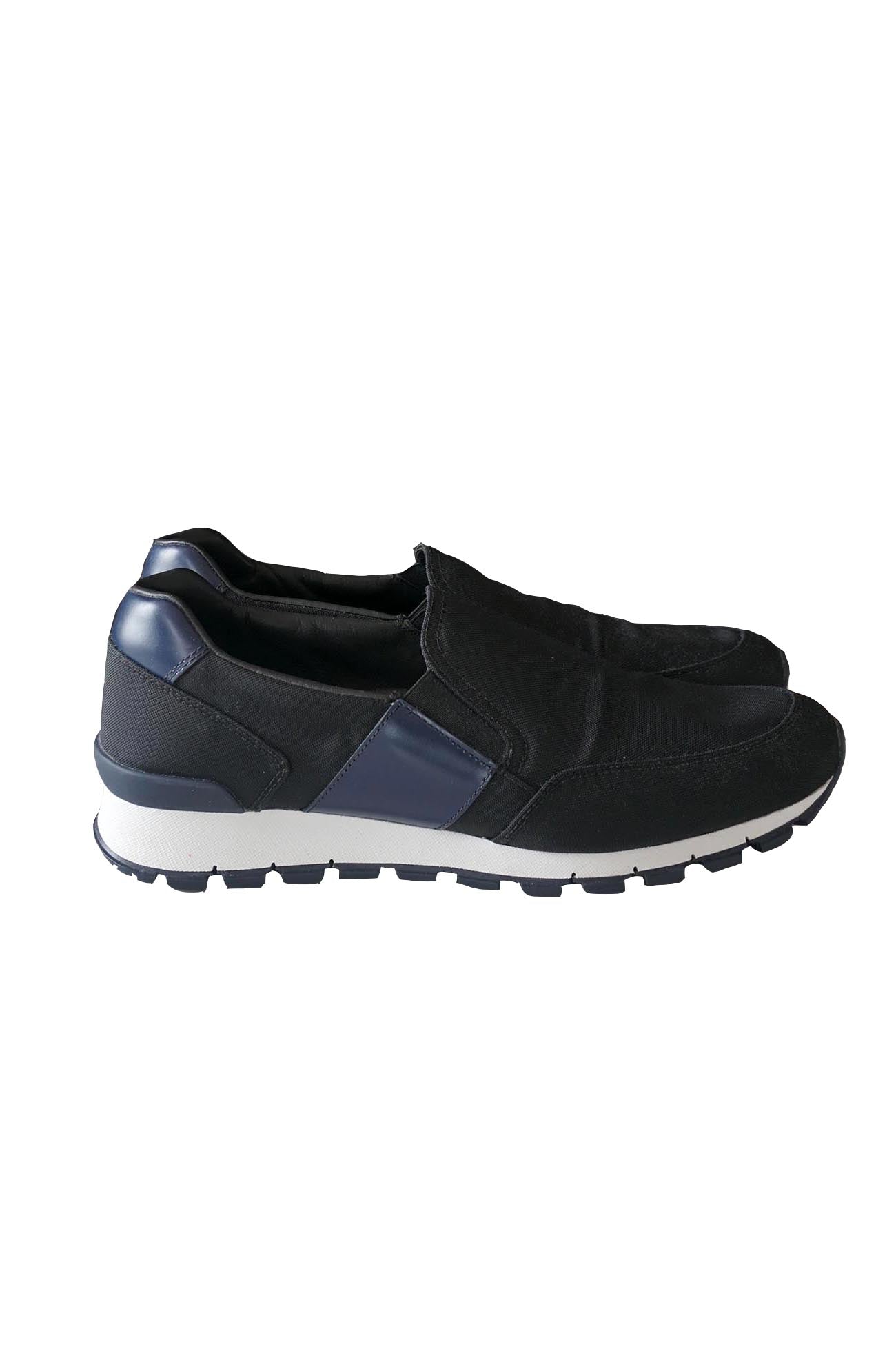 Prada Sport Nylon Leather Slip Ons 7