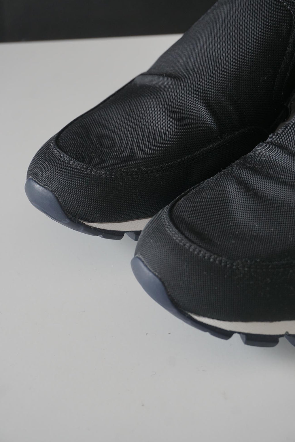 Prada Sport Nylon Leather Slip Ons 7