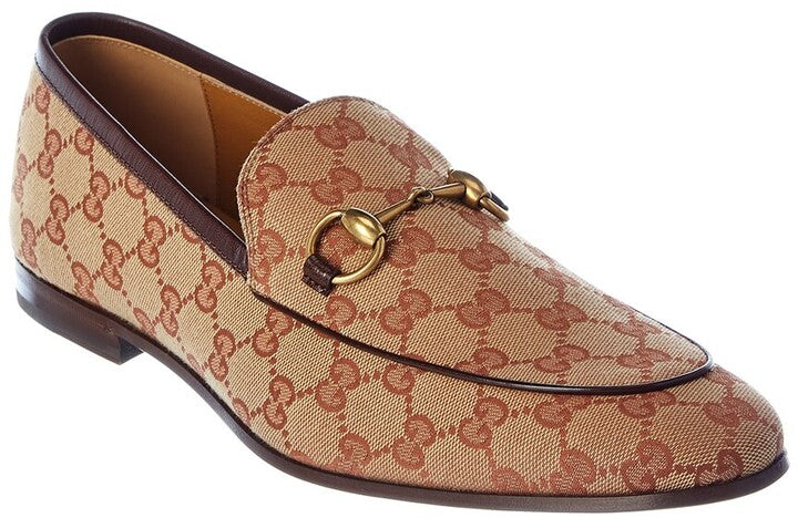 Gg canvas clearance horsebit loafer