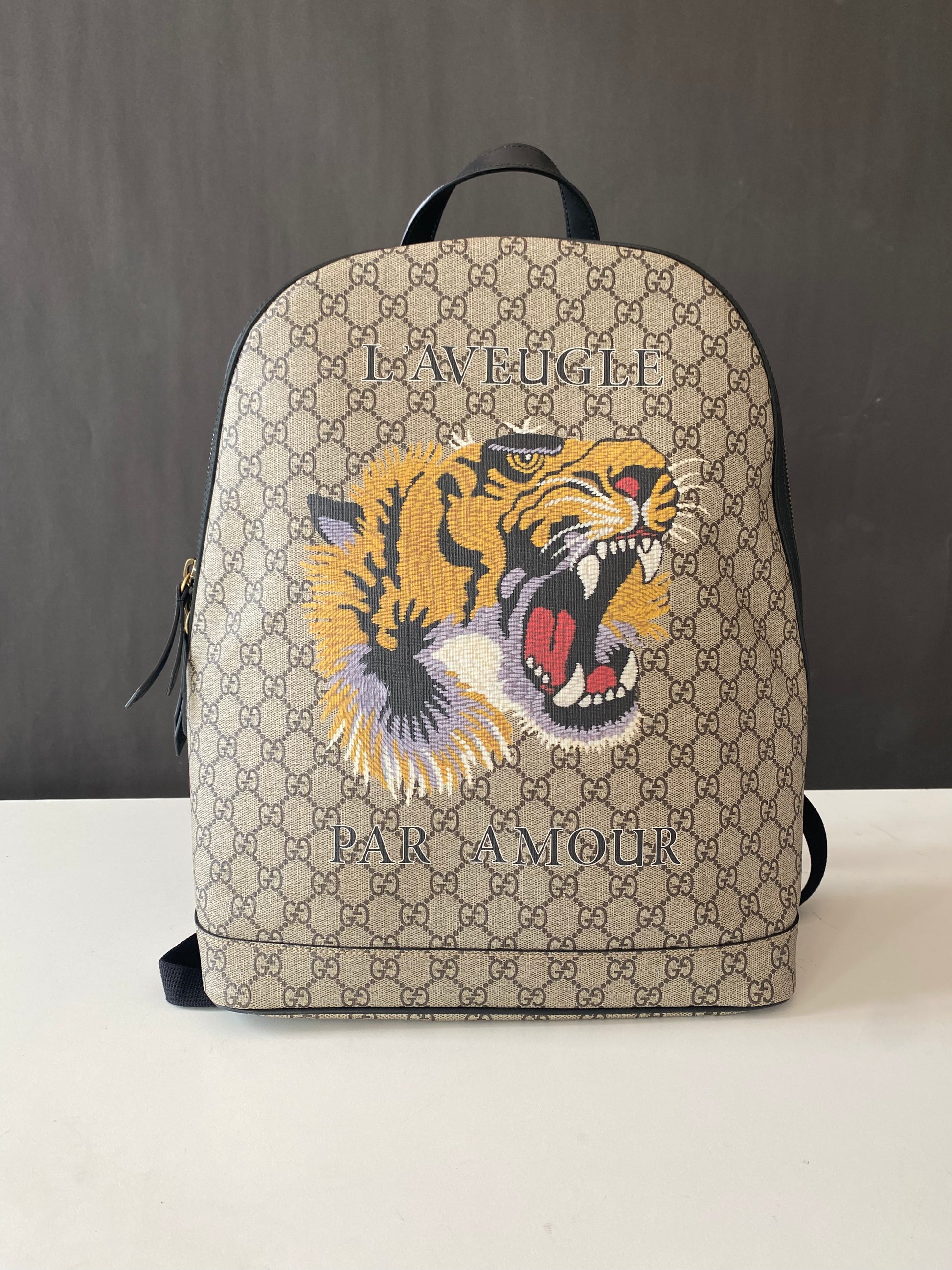 Gucci Supreme Monogram L'Aveugle Par Amour Backpack