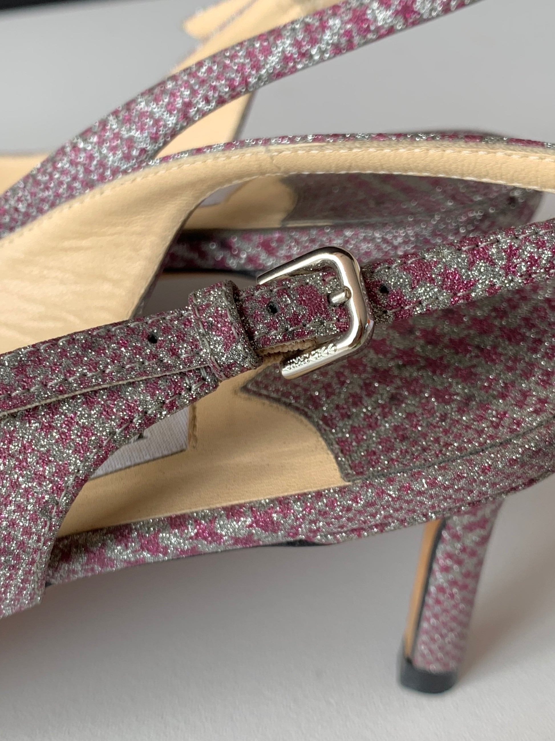 Jimmy Choo Erin Glen Plaid Slingback 37