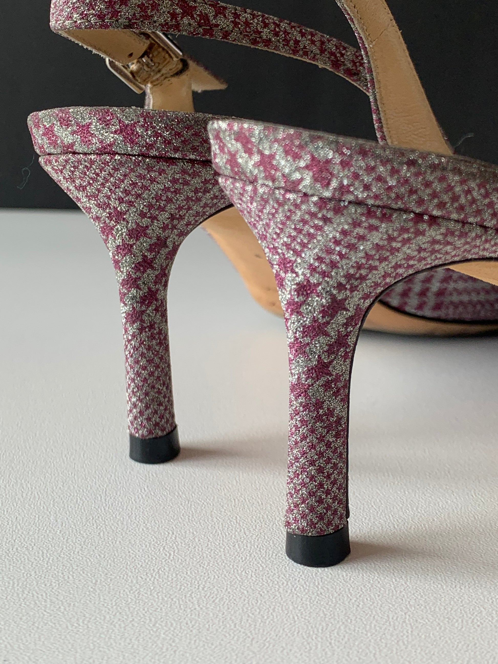 Jimmy Choo Erin Glen Plaid Slingback 37