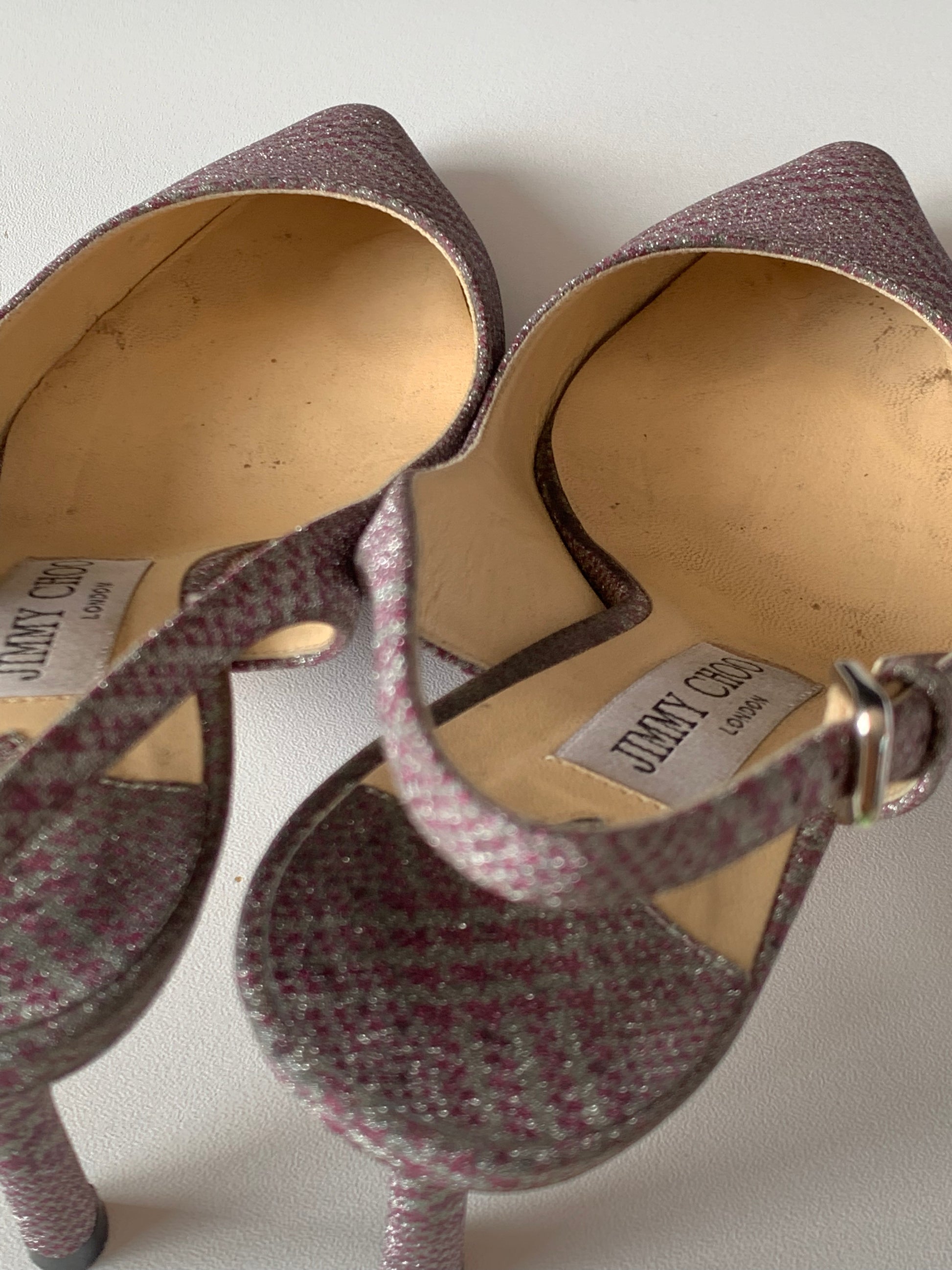 Jimmy Choo Erin Glen Plaid Slingback 37