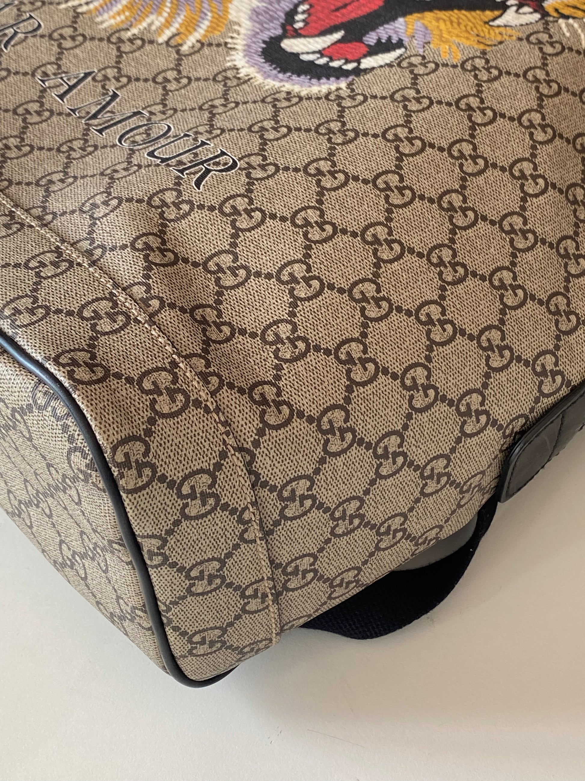 Gucci Supreme Monogram L'Aveugle Par Amour Backpack